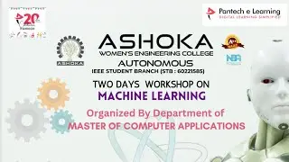 Workshop on Machine Learning with Ashoka Women's Engineering College || PantecheLearning