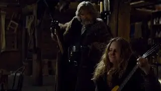 John 'The Hangman' Ruth destroys a Guitar and gets Poisoned in The Hateful Eight