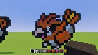 Minecraft Pixel Art Tutorial - Pidgeotto (Pokémon)