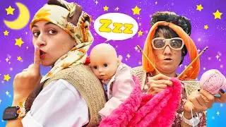 Funny video. Reyhan and Kader trying to put the baby to sleep. Babysitting