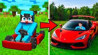 I Evolved from POOR Car to ULTRA REALISTIC Car in Minecraft!