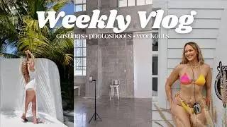 Miami Swim Week Castings + Photoshoots + Workouts | WEEKLY VLOG ♡
