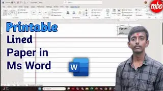 How to Create Printable Lined Paper in MS Word | Easy Tutorial mr bhairab online