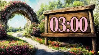 🌺 3-Minute Silent Garden Timer for Focus 🌿