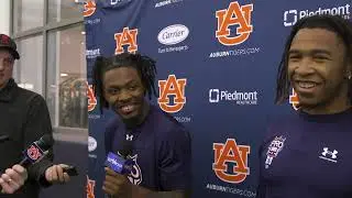 D.J. James and Jaylin Simpson talk to the media following Auburn's Pro Day
