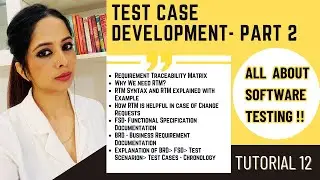 Requirements Traceability Matrix (RTM) In Software Testing |How to Create RTM with Example | #RTM