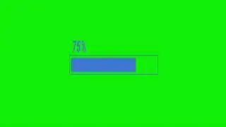 Progress Bar Animation - Loading Bar Green Screen