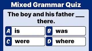 Mixed English Grammar | Grammar Quiz | Can you answer all?