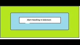 Selenium WebDriver - Alert handling