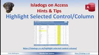 Highlight Selected Control or Column in Continuous Forms