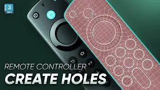 Adding holes to product with 3ds max - Remote controller modeling