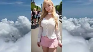 Paris France: Travel Adventures Ai Art Girls