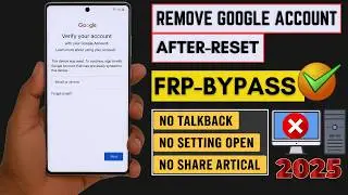 ✅ How to Remove Google Account From Android 2025 | 🔧 FRP Unlock | No PC | 100% Working Trick