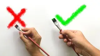 How to Hold a Paint Brush Like a Pro