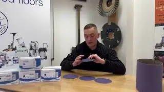 Starke's Purple Ceramic Abrasive For Wood Floor Sanding