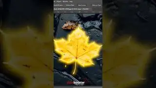 Let's glow the leaf in Photoshop.#photoshop #dizzibooster