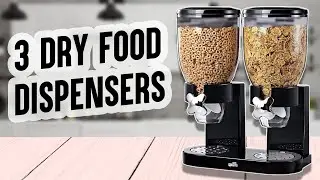 3 GREAT Dry Food Dispensers | Zevro GAT200, YJSSXJKO & Cyeelves Dispenser