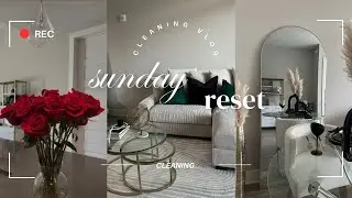 Sunday Rest Vlog | cleaning my apartment+ laundry + organizing