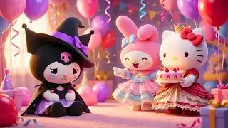 Kuromi Birthday Surprise Story | Hello Kitty & My Melody Heartwarming Animation
