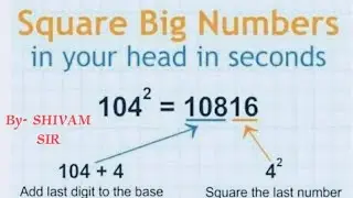 Square tricks 🙄 within 10 seconds me By - SHIVAMSIR.