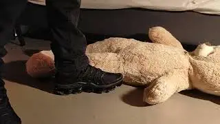 Nike Air Max stomp a teddy bear