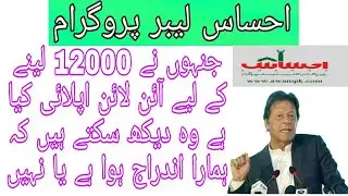 Ehsaas lebour program confirm indiraj ||Waleed Tricks