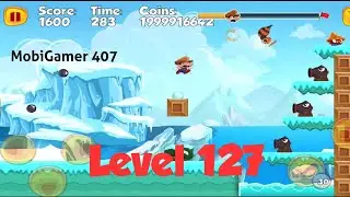 Super Bino Go Adventure Jungle Level 127 full HD Gameplay with unlimited coins