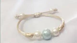 DIY | IDE KREATIF CARA MEMBUAT GELANG MUTIARA CANTIK | HOW TO MAKE SIMPLE ELEGANT BRACELET