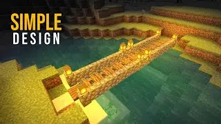 Minecraft How To Make A Simple Bridge #shorts #minecraft
