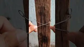 Great tip with the clever way of splinting steel wire to wood #shorts
