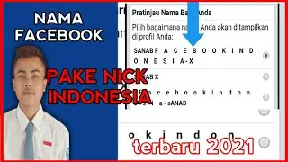 Nama facebook pake nick indoneisa terbaru 2021 | 100% work valid tanpa banding