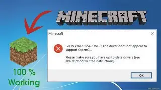 How To Fix GLFW 65542 Minecraft Java Edition | Problem Fixed | Shandaar Gaming Zone