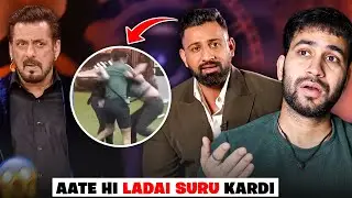 rajat dalal bigg boss fight : mil gya shikar ise aate hi 😂 : bigboss 18