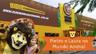 Pietro e Laura na Lanchonete Temática Mundo Animal em Campinas-SP