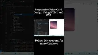 Price Card Design Using HTML & CSS. 