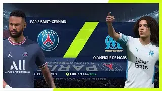 [리그앙] 32R 파리 생제르맹 vs 마르세유 HL ｜ FIFA22로 미리보기 (ft.캐스터 더빙 있음!!)