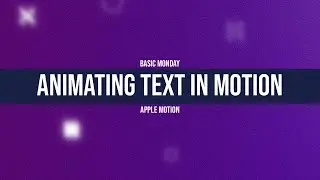 Text Animation Apple Motion Tutorial