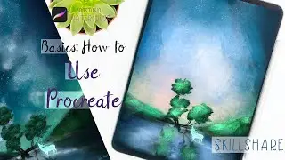 How to use Procreate - guide for beginners - free Skillshare class - bonus: turn night into day