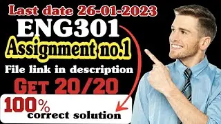 ENG301 assignment no.1 solution 2023/eng301 assignment 100% correct solution