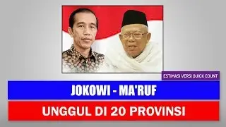Jokowi Maruf Unggul di 20 Provinsi Versi Hitung Cepat Poltracking Indonesia