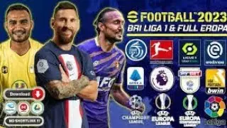 FTS Mod eFootball 2023 Grafik HD Full Liga Eropa & Liga Indonesia Offline New Update Kits & Transfer