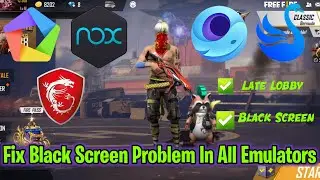 How To Fix Free Fire Black Screen Problem In Memu Player🔥 ||  Free Fire Black Screen Problem Fix💯