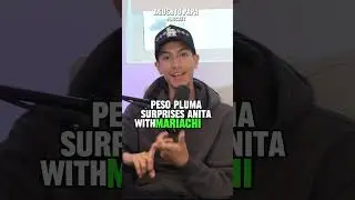 😜 Peso pluma le da un beso a Anita! | 