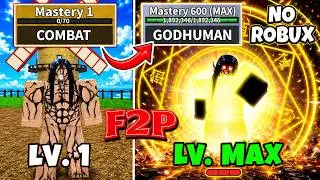 Noob to pro as *EREN YEAGER* using Buddha Fruit | Unlocked God Human & Human v4 Full Awakening!