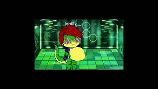 Monty vore Gregory and Freddy (Glamrock Freddy x Monty)(part 2)