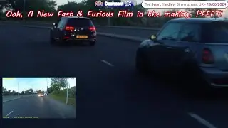 Boy Racers caught on DashCam near The Swan, Yardley in Birmingham,