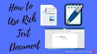 How to use Rich Text Document in urdu