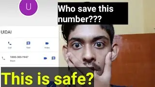 Why UIDAI number autosave on your phone.