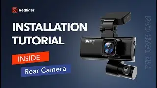 Redtiger 4k dual dash cam inside installation