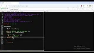 C Program to Determine Class Based on Percentage of Marks | Simple C Conditional